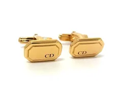 ■美品■ ChristianDior ディオール ヴィンテージ CDロゴ カフスボタン カフリンクス アクセサリー メンズ ゴールド系 DN9715のサムネイル