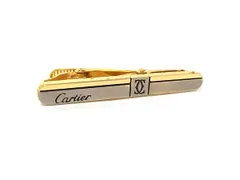 Cartier カルティエ マストライン ネクタイピン タイクリップ アクセサリー ビジネス 紳士 メンズ シルバー系×ゴールド系 DN9784のサムネイル
