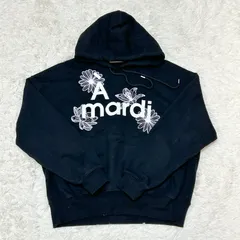 古着 Mardi Mercredi マルディメクルディ ブランドロゴ フーディー パーカー ブラック フリーサイズ 265-44のサムネイル