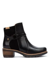 ピコリーノス レディース シューズ ブーツ・レインブーツ アンクル レザー Pikolinosan Sebastian Leather Strappy Ankle Boots Black ブラックのサムネイル