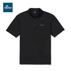 mont bell モンベル パフォーマンス ポロシャツ カラー Ｔシャツ メンズ レディース ブラック色 海外限定のサムネイル
