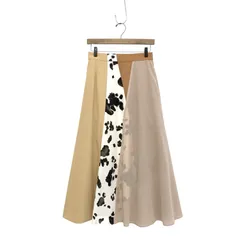 AKIRA NAKA アキラナカ Maili layered color skirt レイヤードカラー スカート ベージュ 2 AR2237のサムネイル