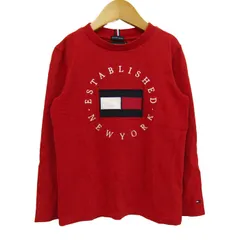 トミーヒルフィガー 長袖Ｔシャツ トップス ロンT オーガニックコットン キッズ 男の子用 122サイズ レッド TOMMY HILFIGER 【中古】のサムネイル