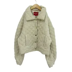 ゲス キルティングジャケット ジャンパー アウター コーデュロイ レディース Mサイズ ベージュ Guess 【中古】のサムネイル