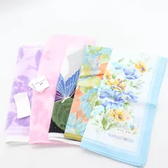 ハナエモリ ハンカチ/タオルハンカチ 5点セット 未使用 ブランド まとめて 大量 レディース HANAE MORI 森英恵のサムネイル