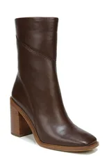フランコサルト レディース シューズ ブーツ・レインブーツ ヒール Franco Sarto Stevie Block Heel Bootie Brown Wc ブラウンのサムネイル