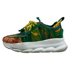 VERSACE Chain Reaction スニーカー ブルー イエロー - メルカリ