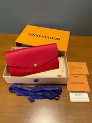 LOUIS VUITTON ポルトフォイユ サラ 長財布 レッド - メルカリ