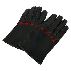 VivienneWestwood ACCESSORIES(ヴィヴィアンウエストウッドアクセサリーズ) 手袋 レディース - 黒 レザーのサムネイル