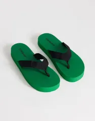 トップショップ レディース シューズ サンダル Topshop Molly toe thong sandals and Green black ブラックのサムネイル