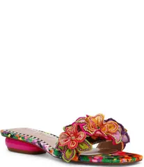 ベッツィジョンソン レディース シューズ サンダル Betsey Johnson Scottyy Flower Embellished Slide Sandals FloralMulti マルチカラーのサムネイル