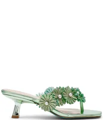 ベッツィジョンソン レディース シューズ ヒール サンダル Blue by Betsey Johnson Lesli Kitten Heel Thong Dressandals Mint ミントのサムネイル
