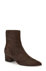 ナインウェスト レディース シューズ ブーツ・レインブーツ Nine West Maribu Pointed Toe Bootie Dark Brown Suede ブラウンのサムネイル