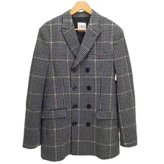 ザラ ZARA DOUBLE BREASTED CHECK THREE QUARTER LENGTH COAT  メンズ import：M のサムネイル