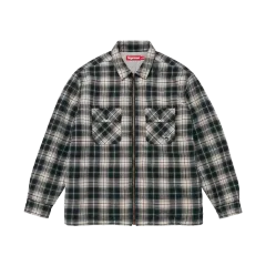 M シュプリーム サーマル LINE D ZIP UP フランネル シャツ ブラック 25FW アウターのサムネイル