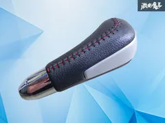 【使用OK!】ジムニー JB23W スズキ純正 シフトノブ ノブ単体 赤ステッチ ブラック 黒 AT車 オートマ 激安魔王 ノーマルのサムネイル