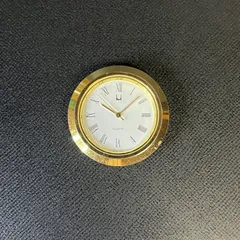 【稼働品】 HOYA ホーヤ クォーツ はめ込み 時計本体 時計 置時計 ゴールド ホワイト 電池交換済み 動作確認済みのサムネイル