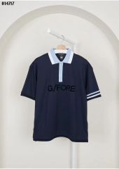 ジーフォア】美品 ポロシャツ ブラック Mサイズ メンズ サラサラ