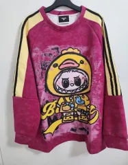 Labubu(ラブブ）キャラクター プリンティング 長袖Tシャツ スウェット<新品>のサムネイル