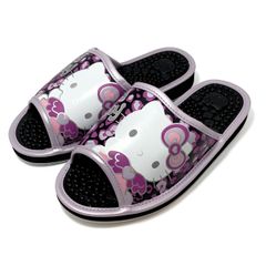 신품 [산리오] SA-4202 HELLO KITTY 레오파드 여성 건강 샌들 (퍼플 25.0cm)