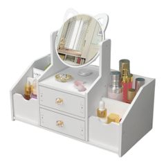 本日限定セール 新品ドレッサー 化粧台 スライドミラー 収納付き 大