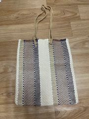 美品】russet ナチュラルレース柄 肩掛けトートバッグ リネン - メルカリ