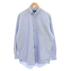 ラルフローレン RALPH LAUREN THE BIG FIT ボタンダウンシャツ M 青 ブルー 長袖 胸ポケット /YMのサムネイル