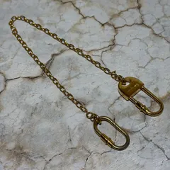 Salvatore Ferragamo サルヴァトーレフェラガモ チェーン ゴールド ガンチーニ バッグチャーム キーホルダー ウォレットチェーン A28のサムネイル