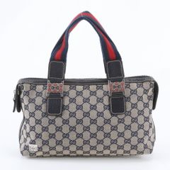 GUCCI ハンドバッグ シェリーライン ホースビット GGキャンバス