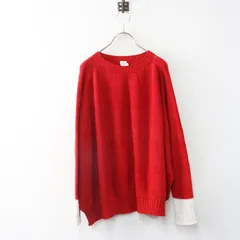 美品 玉木新雌 タマキニイメ tamaki niime PO knit ポニット ワイドプルオーバー トップス 1 レッド┃セーター【2400015048840】のサムネイル