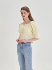 Aura cable knit tops beige AM1068 - メルカリ