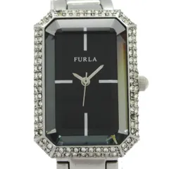 FURLA(フルラ) 腕時計 - レディース ラインストーンベゼル 黒のサムネイル
