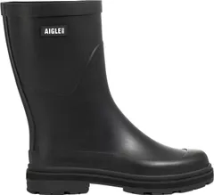 エーグル AIGLE ミッドレイン ラバーブーツ メンズ レインブーツ 長靴 雨靴 レギュラーフィット 衝撃吸収ラバーソール 都会的 シンプル デイリー 旅行 トラベル レジャー  ZZHNA79 004 ノワールのサムネイル