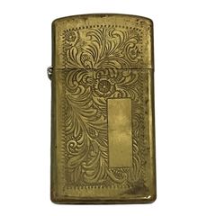 珍品⁉️⚠️金色ゴールド✨Zippo❗️アラベスク柄2面彫刻‼️ジッポ 