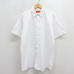 XL/古着 レッドキャップ 半袖 ワーク シャツ メンズ 00年代 00s ロング丈 ホワイト 26jun15のサムネイル