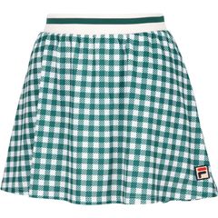 FILA テニスウェア スコート グリーンチェック L FILA テニスウェア スコート ギンガムチェック グリーン Lサイズ