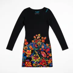 Desigual デシグアル 花柄 ワンピース ブラック 長袖 LEONARD風のサムネイル