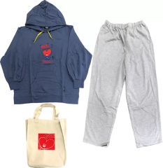 [중고] 의류 잡화 TATA (부이) 여성 룸웨어 (토트 백 포함) 네이비 LL 사이즈 [BT21 × 시마무라]