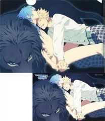[Used] Clear File [Single Item] Trip & Aoba Mini Clear File & Postcard "PC Software DRAMAtical Murder re:connect" Nitroplus Online Store Pre-order Bonus