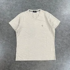 日本製 EPOCA UOMO エポカ Tシャツ Vネック デザイン 総柄 ベージュ系 Y2K メンズ 三陽商会のサムネイル