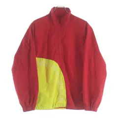 SUPREME (シュプリーム) 18SS Corner Arc Half Zip Pullover ハーフジッププルオーバージャケット レッド/イエローのサムネイル