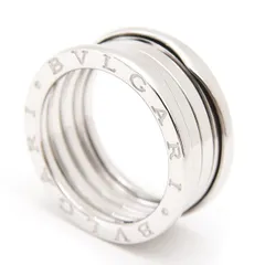 ブルガリ 指輪 メンズ ビーゼロワン B-ZERO1 リング 56号 実寸15号 ホワイトゴールド 750WG BVLGARI 中古のサムネイル
