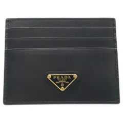 PRADA (プラダ) サフィアーノ トライアングルロゴ カードケース 名刺入れ ブラック レザー 1MC025のサムネイル
