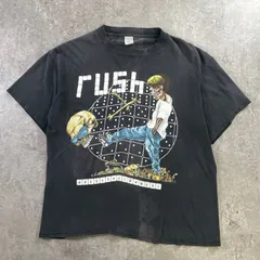 90年代 USA製 RUSH ラッシュ パスヘッド 1991 ツアーTシャツ バンドTシャツ メンズL相当 Sportswear 古着 90s VINTAGE ヴィンテージ シングルステッチ フェードブラック 黒のサムネイル