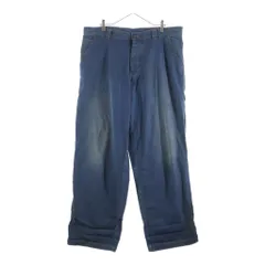 MM6 Maison Margiela (エムエムシックスメゾンマルジェラ) 24SS ボタンフライ ウォッシュド コットン ペインターデニム パンツ インディゴ S50LA0220S30876のサムネイル