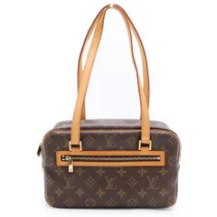 LOUIS VUITTON (ルイヴィトン) モノグラム シテMM PVC レザー ショルダーバッグ ブラウン M51182のサムネイル