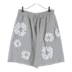 DENIM TEARS (デニムティアーズ) DRAWSTRING COTTON WREATH TRACK SHORTS ドローストリング コットン リース トラックショーツ スウェットハーフパンツ グレーのサムネイル