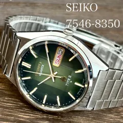 【稼働/純正ブレス】SEIKO/セイコー TYPEⅡ/タイプ2 腕時計 クォーツ 9面カットガラス デイデイト グリーングラデーション文字盤 1978年9月製造 japan vintageのサムネイル