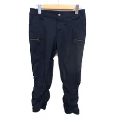 エムケー ミッシェルクラン MK MICHEL KLEIN ギャザー クロップド カーゴパンツ コットン混 ジップフライ 36 黒 ブラック /NT2のサムネイル