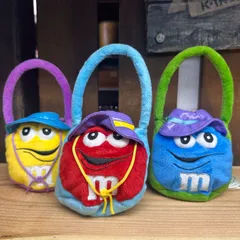 2004 GALERIE製 m&m's ぬいぐるみ ミニトートバッグ 3点セットのサムネイル